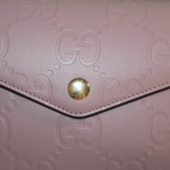 NWT Gucci GG Embossed Pink Super Mini Shoulder Bag Crossbody 772794 - Picture 4 of 10